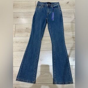 Elie Tahari Dark Blue Flare Jeans